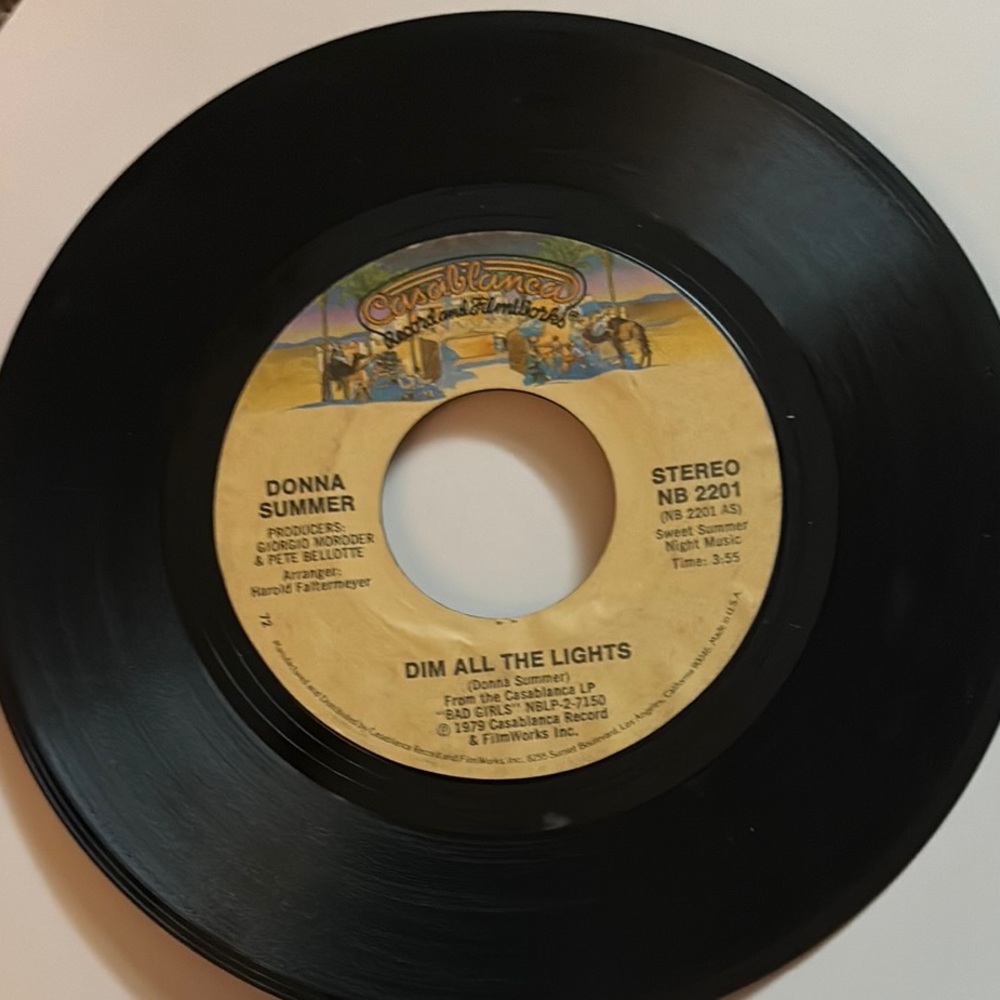 Donna Summer Vinyl 45 Record
